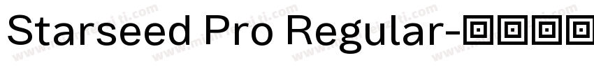 Starseed Pro Regular字体转换